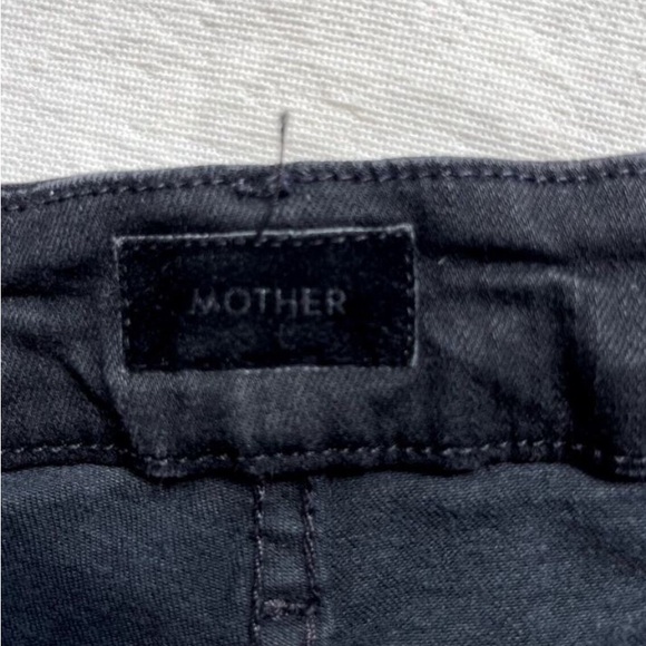Mother The Looker in Not Guilty Black Stretch Skinny Jeans 25 - Picture 3 of 7